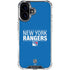 NHL New York Rangers Lineup iPhone 16 Plus Clear Case