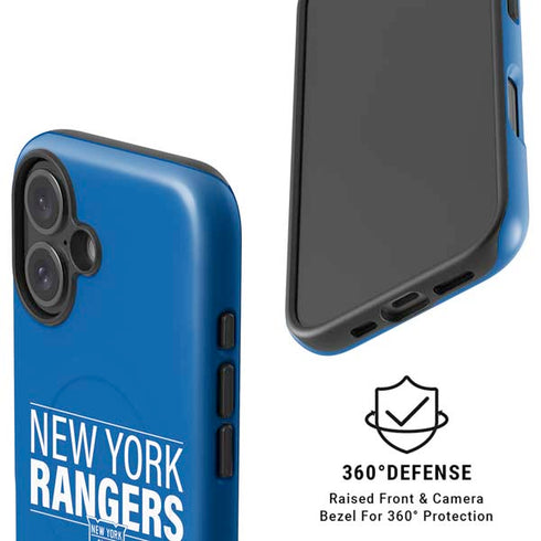 NHL New York Rangers Lineup iPhone 16 Plus Magsafe Impact Case