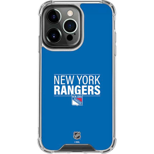NHL New York Rangers Lineup iPhone 16 Pro Clear Case