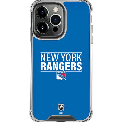 NHL New York Rangers Lineup iPhone 16 Pro Max Clear Case
