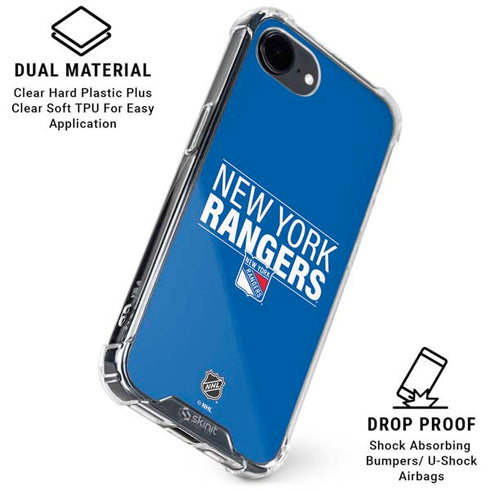 NHL New York Rangers Lineup iPhone 16e Clear Case