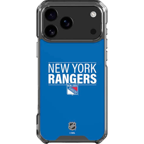 NHL New York Rangers Lineup iPhone 18 Pro Max Clear Case