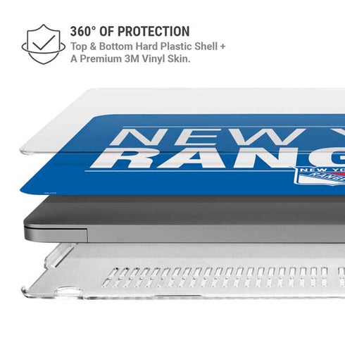 NHL New York Rangers Lineup MacBook Pro 14in (2021-24) Case plus Skin