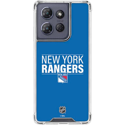 NHL New York Rangers Lineup Moto G 5G (2025) Clear Case