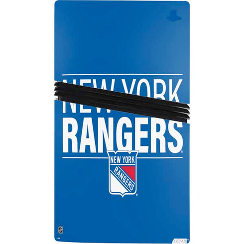 NHL New York Rangers Lineup PS5 Pro Console Skin
