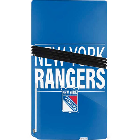 NHL New York Rangers Lineup PS5 Pro Disk Console Skin
