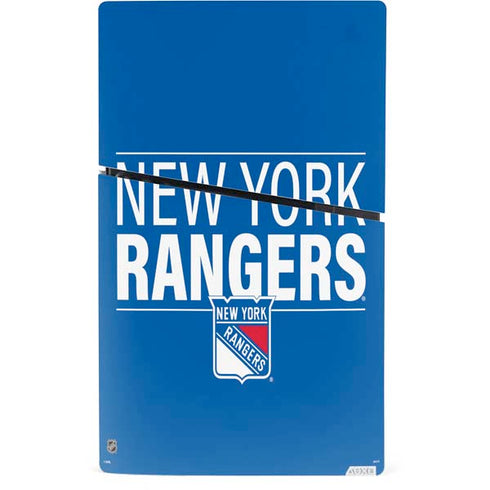NHL New York Rangers Lineup PS5 Slim Digital Edition Console Skin