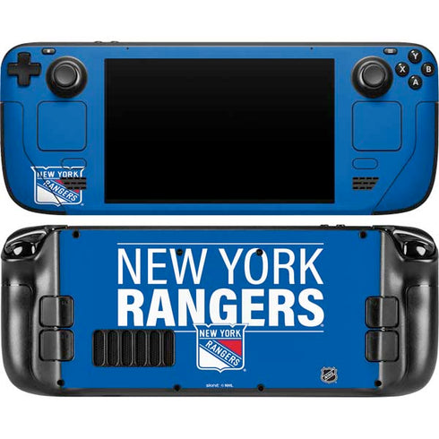 NHL New York Rangers Lineup Steam Deck Handheld Gaming Computer OLED Skin