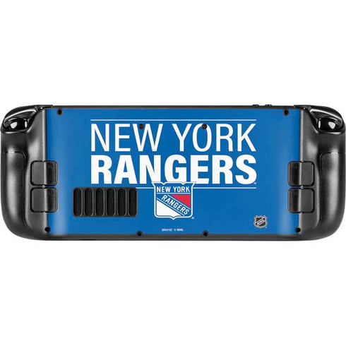 NHL New York Rangers Lineup Steam Deck Handheld Gaming Computer Skin