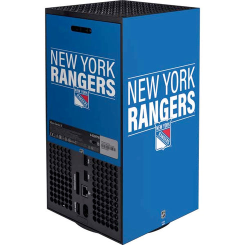 NHL New York Rangers Lineup XBox Series X Digital Edition Bundle Skin