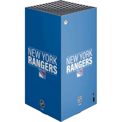 NHL New York Rangers Lineup XBox Series X Digital Edition Console Skin