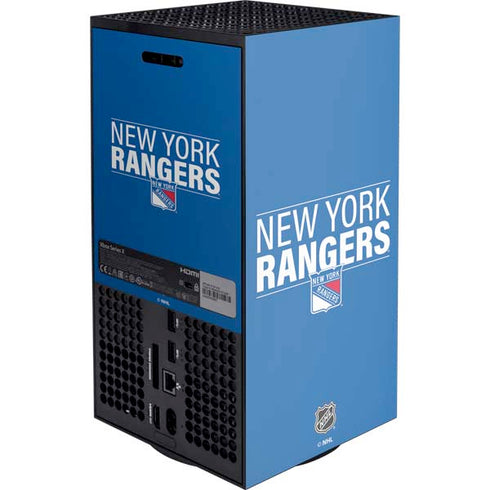 NHL New York Rangers Lineup XBox Series X Digital Edition Console Skin