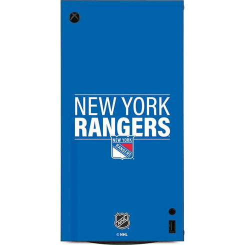 NHL New York Rangers Lineup XBox Series X Digital Edition Console Skin