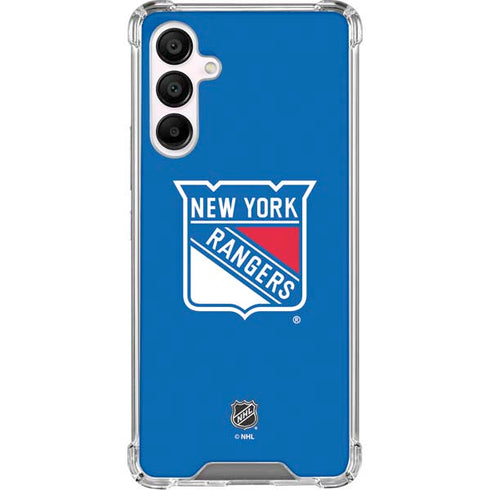NHL New York Rangers Solid Background Galaxy A16 5G Clear Case
