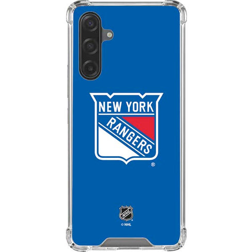 NHL New York Rangers Solid Background Galaxy A17 Clear Case
