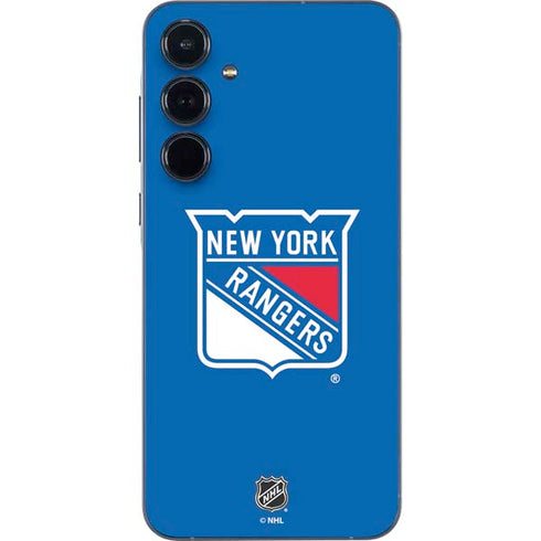 NHL New York Rangers Solid Background Galaxy A55 5G Skin