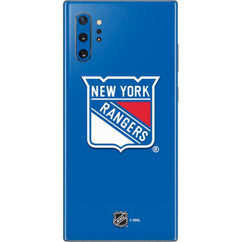 NHL New York Rangers Solid Background Galaxy Note 10 Plus Skin