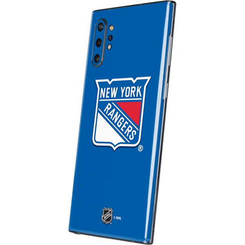 NHL New York Rangers Solid Background Galaxy Note 10 Plus Skin