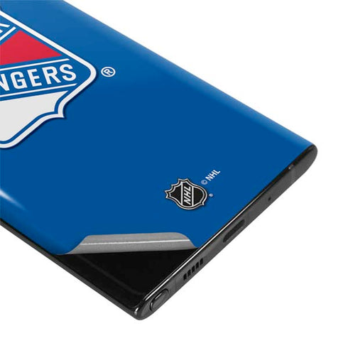 NHL New York Rangers Solid Background Galaxy Note 10 Plus Skin