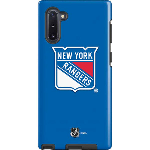 NHL New York Rangers Solid Background Galaxy Cases