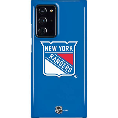 NHL New York Rangers Solid Background Galaxy Cases