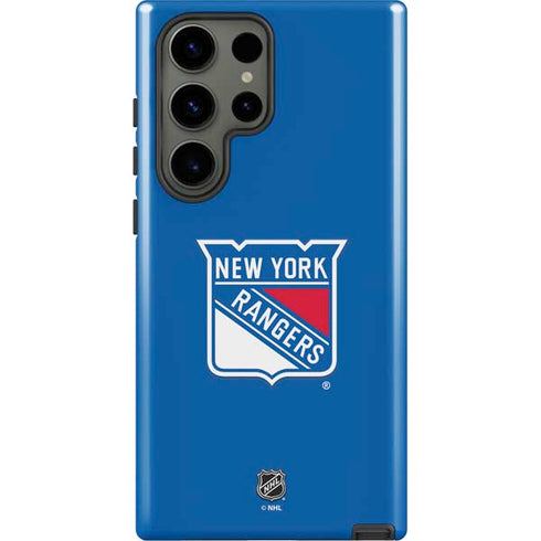 NHL New York Rangers Solid Background Galaxy S23 Ultra Pro Case