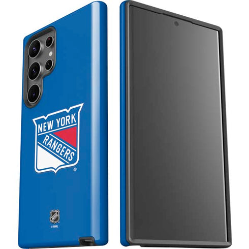 NHL New York Rangers Solid Background Galaxy S23 Ultra Pro Case
