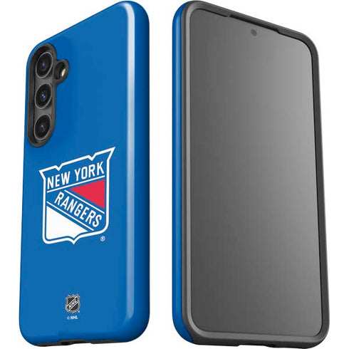 NHL New York Rangers Solid Background Galaxy S25 Impact Case