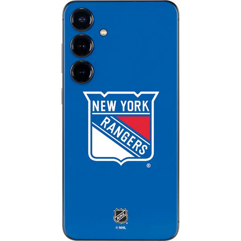 NHL New York Rangers Solid Background Galaxy S25 Plus Skin