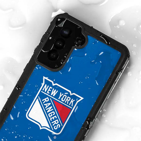 NHL New York Rangers Solid Background Galaxy S24 Plus Waterproof Case