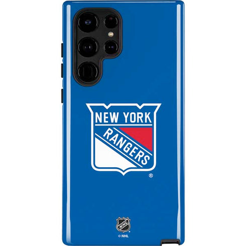 NHL New York Rangers Solid Background Galaxy Cases