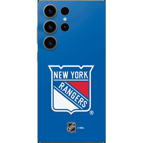 NHL New York Rangers Solid Background Galaxy S24 Ultra Skin