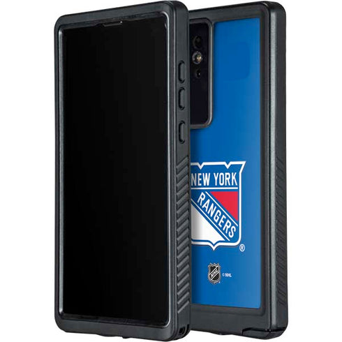 NHL New York Rangers Solid Background Galaxy S24 Ultra Waterproof Case