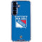 NHL New York Rangers Solid Background Galaxy S25 Clear Case