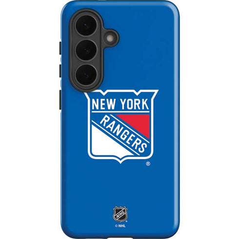 NHL New York Rangers Solid Background Galaxy S26 Impact Case