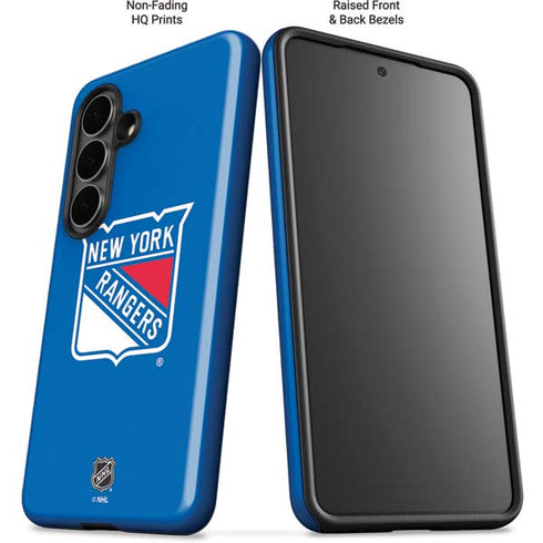 NHL New York Rangers Solid Background Galaxy S26 Impact Case