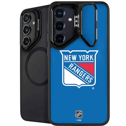NHL New York Rangers Solid Background Galaxy S26 Kickstand Case