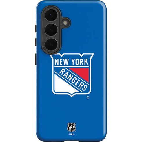 NHL New York Rangers Solid Background Galaxy S26 Plus Impact Case