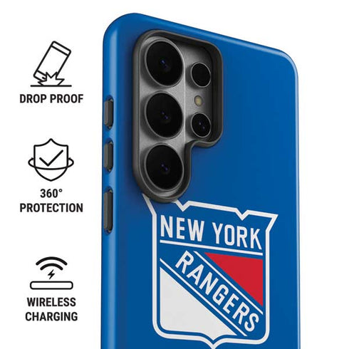 NHL New York Rangers Solid Background Galaxy S26 Ultra Impact Case