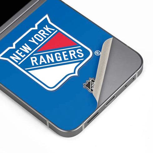 NHL New York Rangers Solid Background Galaxy Z Flip6 Skin