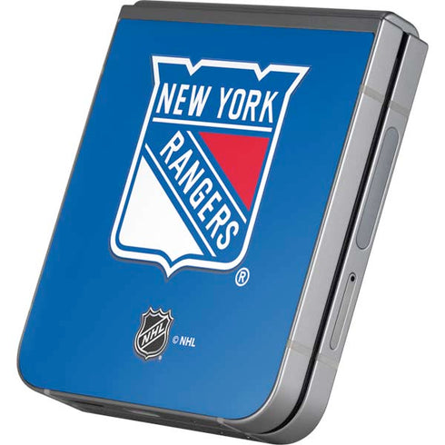 NHL New York Rangers Solid Background Galaxy Z Flip6 Skin