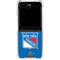 NHL New York Rangers Solid Background Galaxy Z Flip6 Clear Case