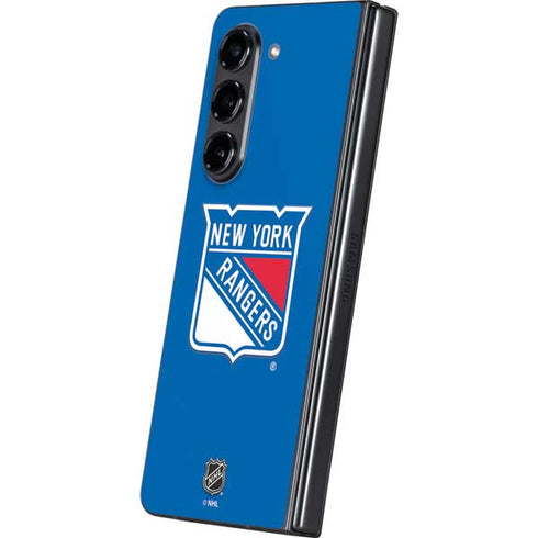 NHL New York Rangers Solid Background Galaxy Z Fold5 5G Skin