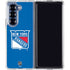 NHL New York Rangers Solid Background Galaxy Z Fold6 Clear Case