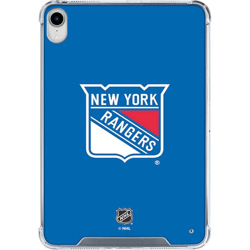 NHL New York Rangers Solid Background iPad 11th Gen (2025) Clear Case