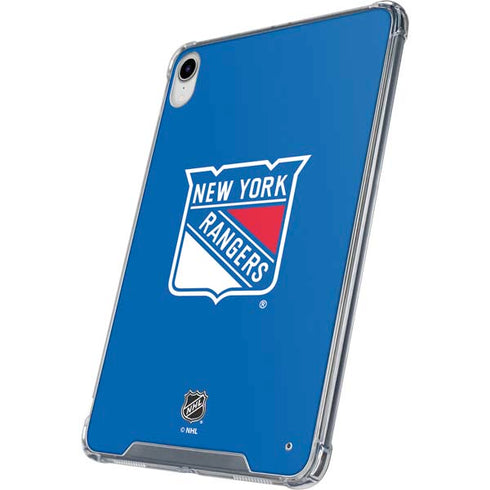 NHL New York Rangers Solid Background iPad 11th Gen (2025) Clear Case