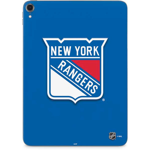 NHL New York Rangers Solid Background Apple iPad Pro Skin