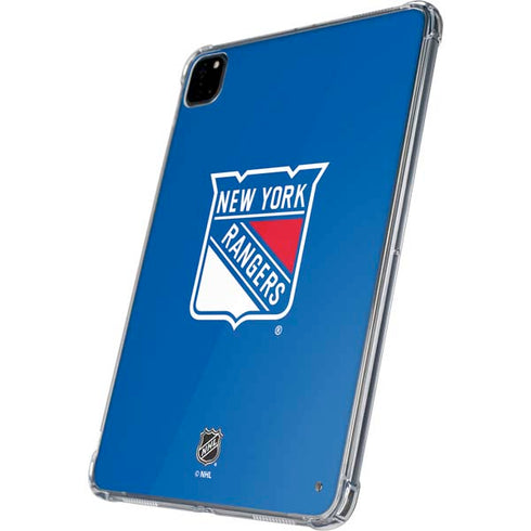 NHL New York Rangers Solid Background iPad Pro 11in (2024) Clear Case