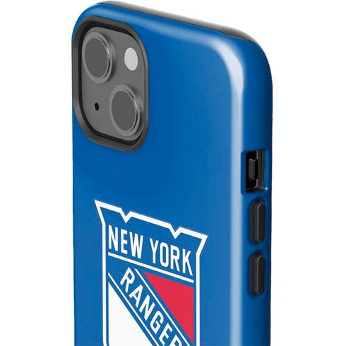 NHL New York Rangers Solid Background iPhone 15 Impact Case