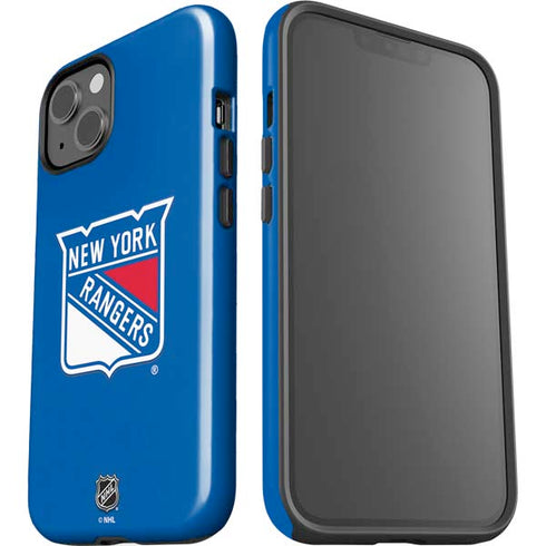 NHL New York Rangers Solid Background iPhone 15 Impact Case